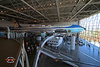View of Air Force One, being one of the main attractions of the library.