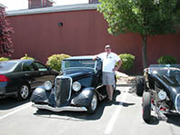 Your author, Mark Byer, and his 1934 Ford Roadster