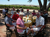 Catered lunch at Robert Hall Winery, with generous wine pour