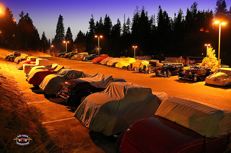 Roadsters bedded down for the night